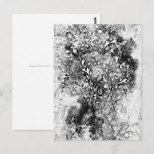 Levensloop - Spiralen laten gomstijl 1 achter Briefkaart