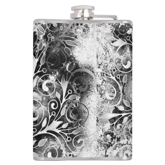 Levensloop - Spiralen laten gomstijl 1 achter Heupfles (Achterkant)