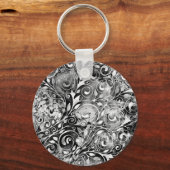 Levensloop - Spiralen laten gomstijl 1 achter Sleutelhanger (Voorkant)