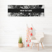 Levensloop - Spiralen laten gomstijl 1 achter Spandoek (Insitu)