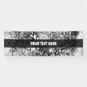 Levensloop - Spiralen laten gomstijl 1 achter Spandoek (Horizontaal)