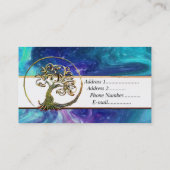 Levensloop  visitekaartje (Achterkant)