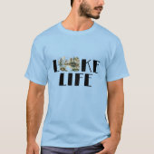 Levensmeer met Waterverf Lake Scene T-shirt (Voorkant)