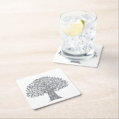 Levensmiddelboom Vierkante Kartonnen Onderzetter (Insitu)