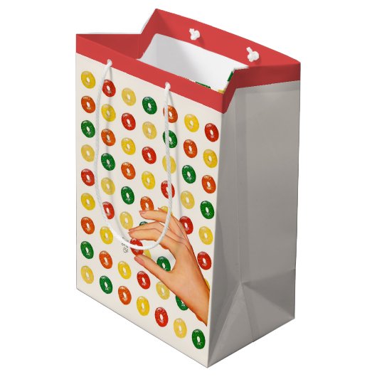 Levensmiddelen Medium Cadeauzakje (Achterkant Gekanteld)