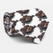  levensmiddelen, noten en amandelen, vruchten en n stropdas (Opgerold)