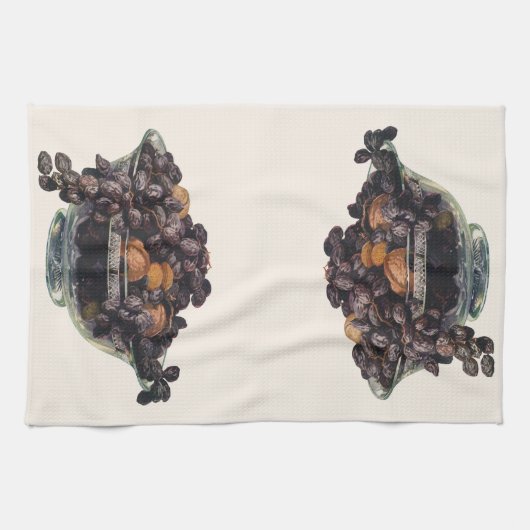  levensmiddelen, noten en amandelen, vruchten en n theedoek (Horizontaal)