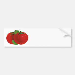  levensmiddelen, organisch rood ripe tomato bumpersticker