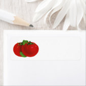  levensmiddelen, organisch rood ripe tomato etiket (Insitu)