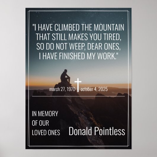 Levensmiddelen Poster (Voorkant)