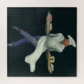 levensmiddelenbedrijven, banketker met bankdesser legpuzzel (Horizontaal)