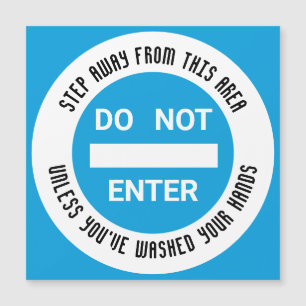 Levensmiddelenhygiëne GEEN ENTRY Was handen Magnet