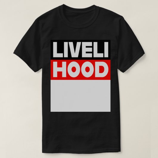 Levensmiddelenondersteuning Werk T-shirt (Design voorkant)