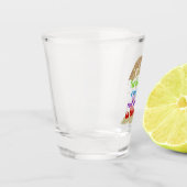 Levensplezier; Splash the Puddles Beach Shot Glas (Links)