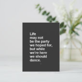 levensquotes briefkaart (Staand voorkant)