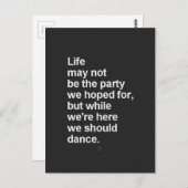 levensquotes briefkaart (Voorkant / Achterkant)