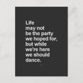 levensquotes briefkaart (Voorkant)