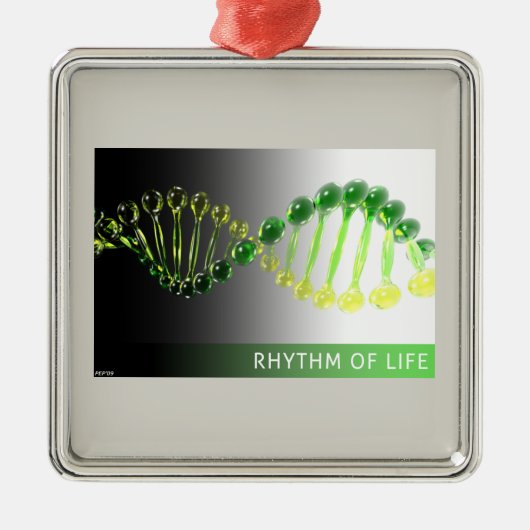 Levensritme Metalen Ornament (Voorkant)