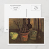 Levensschildpadden in Pot Van Gogh Fine Art Briefkaart (Voorkant / Achterkant)