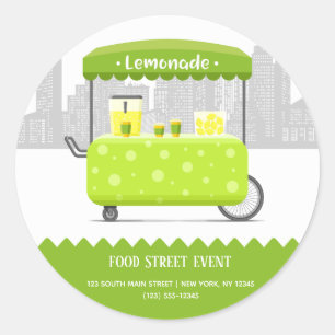 Levensstraatlimonade Ronde Sticker