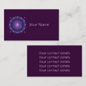 LEVENSSTROOM / Blume des Lebens - Mandala I Visitekaartje (Voorkant / Achterkant)