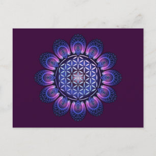 LEVENSSTROOM / Blume des Lebens - Mandala II Briefkaart