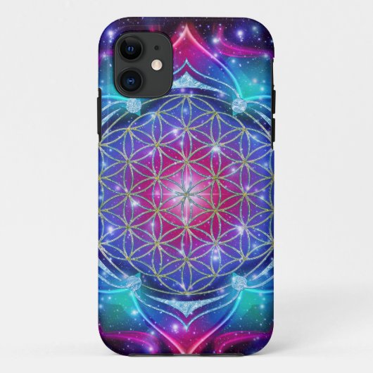 LEVENSSTROOM/Blume des Lebens Mandala IV Square Case-Mate iPhone Case (Achterkant)