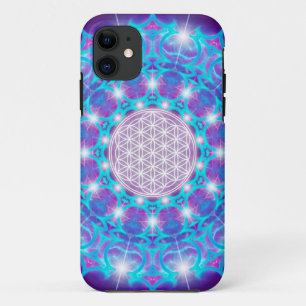 LEVENSSTROOM/Blume des Lebens Stars Mandala iPhone 11 Hoesje