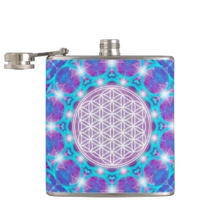 LEVENSSTROOM/Blume des Lebens Stars Mandala Heupfles