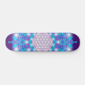LEVENSSTROOM/Blume des Lebens Stars Mandala Skateboard (Horizontaal)