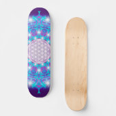 LEVENSSTROOM/Blume des Lebens Stars Mandala Skateboard (Voorkant)