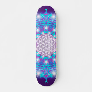 LEVENSSTROOM/Blume des Lebens Stars Mandala Skateboard