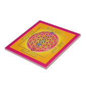 LEVENSSTROOM - Chakras Yantra Tegeltje (Zijkant)