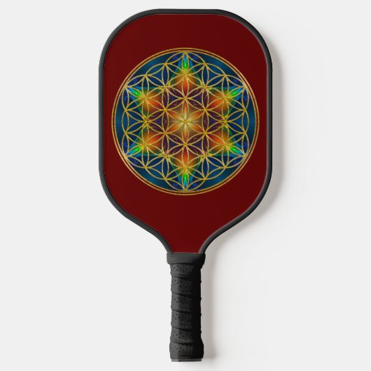 LEVENSSTROOM - Fractal Blossom 1 Pickleball Paddle (Voorkant)