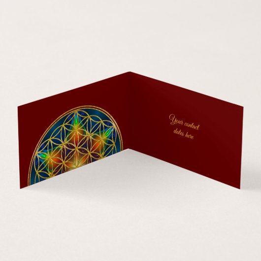 LEVENSSTROOM - Fractal Blossom 1 Visitekaartjes (Binnen)