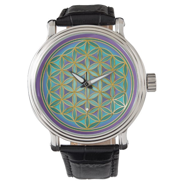 LEVENSSTROOM - Geometrie design 1 Horloge (Voorkant)