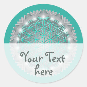 LEVENSSTROOM - Geometrie Licht 2 Ronde Sticker