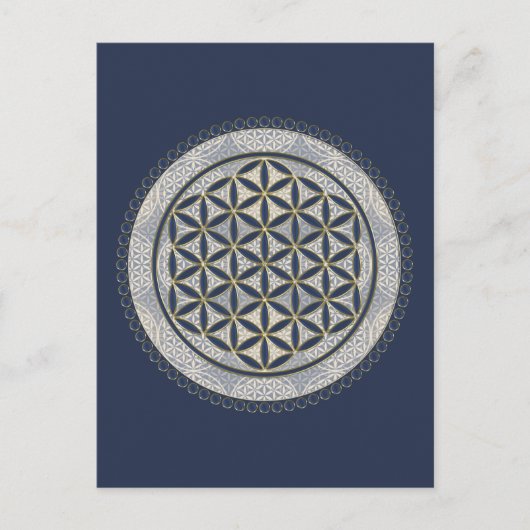 LEVENSSTROOM - Geometriesymbool Art 1 Briefkaart (Voorkant)