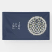 LEVENSSTROOM - Geometriesymbool Art 1 Spandoek (Horizontaal)