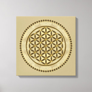 LEVENSSTROOM - Geometriesymbool Art 2 Canvas Afdruk