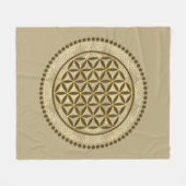 LEVENSSTROOM - Geometriesymbool Art 2 Fleece Deken (Voorkant (Horizontaal))