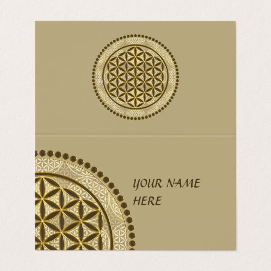 LEVENSSTROOM - Geometriesymbool Art 2 Visitekaartjes (Buitenkant ongevouwen)