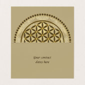 LEVENSSTROOM - Geometriesymbool Art 2 Visitekaartjes (Binnenkant ongevouwen)