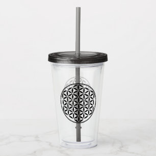 LEVENSSTROOM - Gesacreerd symbool voor meetkunde v Acryl Drinkbeker