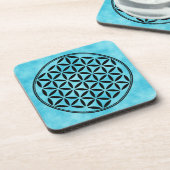 LEVENSSTROOM - Gesacreerd symbool voor meetkunde v Bier Onderzetter (Linkerzijde)