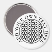 LEVENSSTROOM - Gesacreerd symbool voor meetkunde v Magneet (Voorkant / Achterkant)