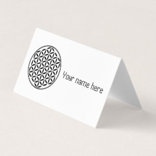 LEVENSSTROOM - Gesacreerd symbool voor meetkunde v Visitekaartjes