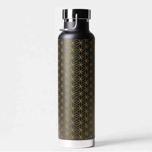 LEVENSSTROOM - gouden vormgeving Waterfles (Rechts)