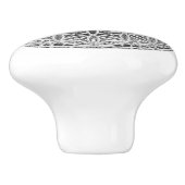 LEVENSSTROOM - Medal Silver Keramische Knop (Zijkant)