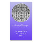 LEVENSSTROOM - Medal Silver Magnetisch Visitekaartje (Voorkant Verticaal)